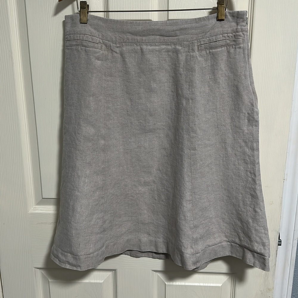 Elegant Tan A-Line Skirt